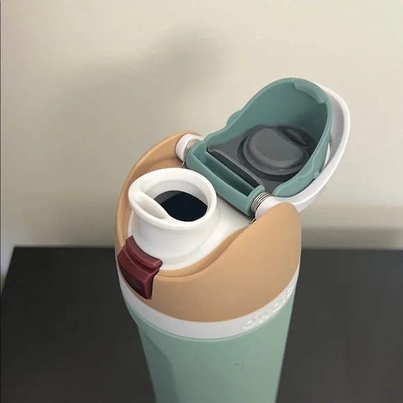 Owala Mint Green & Tan Insulated Water Bottle with Flip Lid - Picture 3 of 5